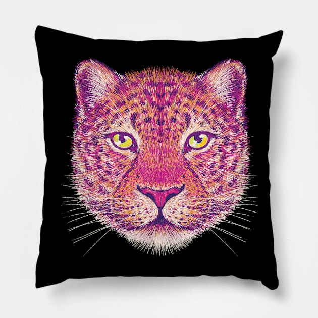 Leopard Pillow by Rohan Dahotre