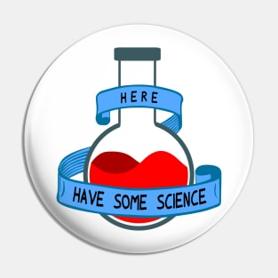 Vintage Science Flask Pin