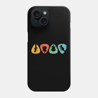 Retro Guitar Picks Phone Case