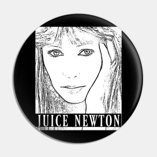 Juice Newton // White retro Pin