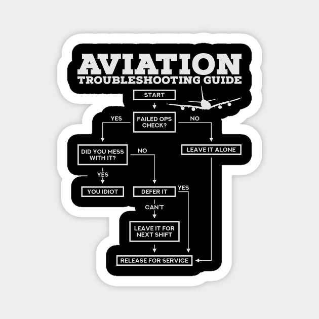 Aviation Gift For Pilots Magnet by GigibeanCreations