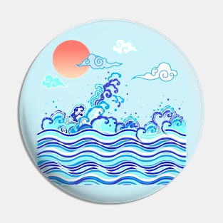 waves Pin