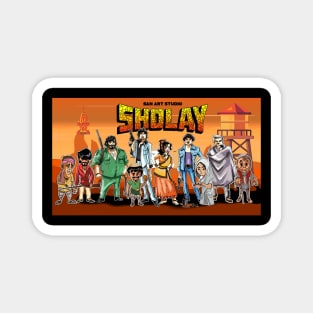 Sholay Cartoon Magnet