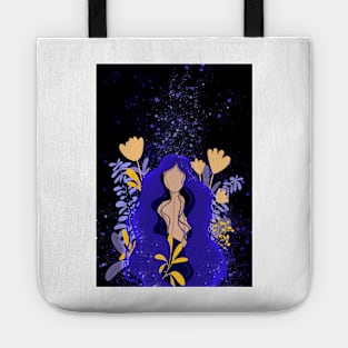 Magical Lady 1, Purple Figure Illustration Tote