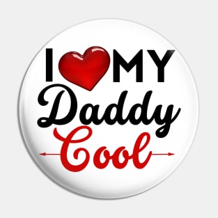 I Love / I Heart Hot Dads Pin