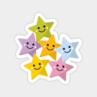 Cute Pastel Kawaii Stars Magnet