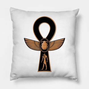 Winged Ankh Pillow