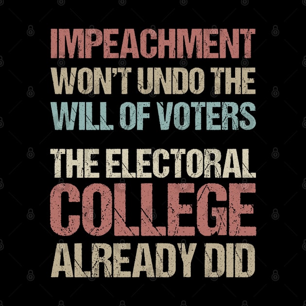 Impeachment Won't Undo The Will Of Voters The Electoral College Already Did by jplanet