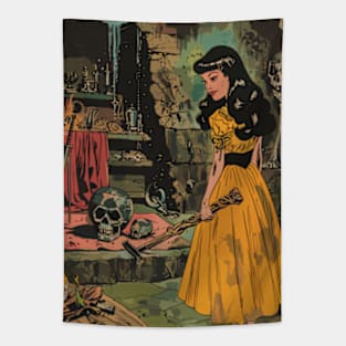 Vintage Witch Altar Tapestry