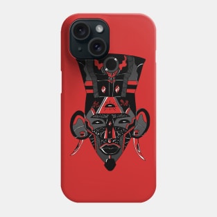 Black and Red African Mask 6 Phone Case