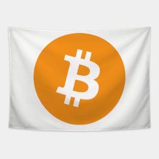 Bitcoin Crypto Currency Logo Tapestry