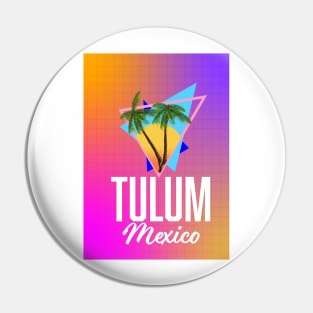 Tulum Mexico travel poster Pin
