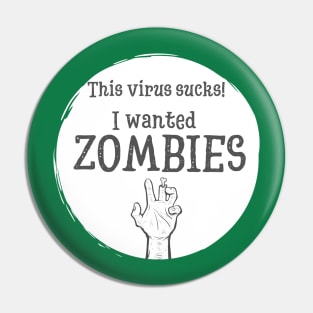 This virus sucks. I wanted Zombies Pin