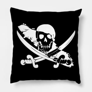 Island Pirate Sticker Pillow