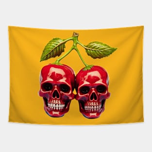 Cherry Skulls Tapestry