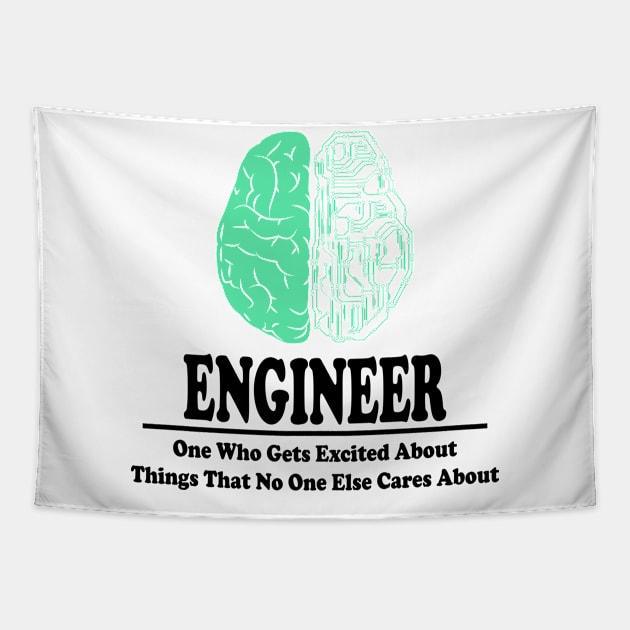 Engineer Brain Tapestry by ScienceCorner