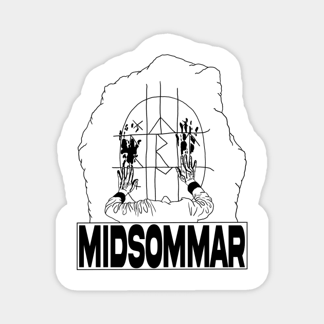 "Midsommar" Blood Rock Magnet by motelgemini