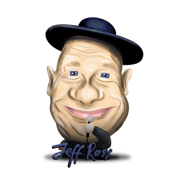 Jeff Ross Stand Up Comedy - Big Head Illustration by Ina