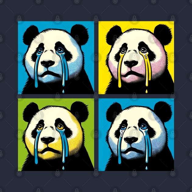 Pop Crying Panda - Funny Panda Art by PawPopArt