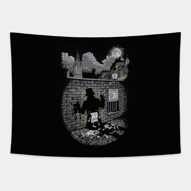 Jack the Paper Ripper Tapestry by Made With Awesome