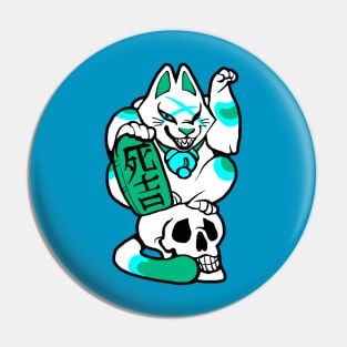 Dead Lucky - Teal Pin