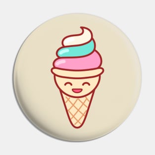 Whip Ice Cream Emoji Pin