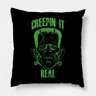 Frankenstein Creepin' It Real Pillow