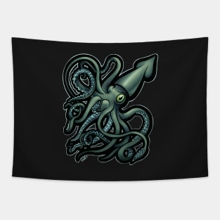 Green Giant Squid Architeuthis Tapestry