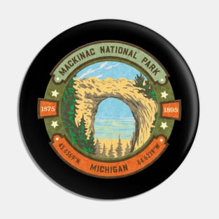 Mackinac National Park Michigan Pin