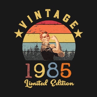 Retro Vintage 1985 36th Birthday gifts for women T-Shirt