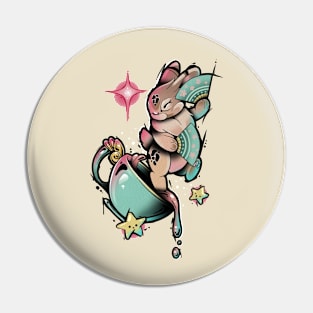 tea cup bunny Pin