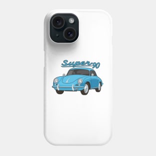 356 B Super 90 gt coupe Car classic vintage retro aqua Phone Case