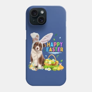 Happy Easter Dog Cute Australian Shepherd Phone Case