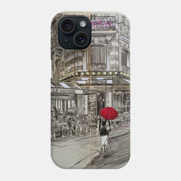 Morning Montmartre Phone Case by Loui Jover 