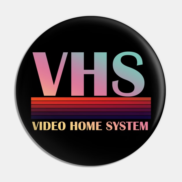 VHS Typo Pin by CTShirts