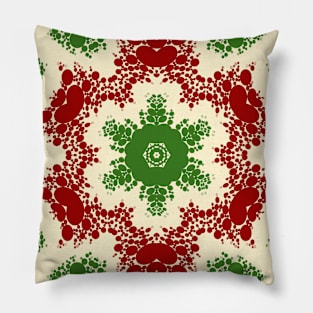 Christmas Dot Mandala Pillow