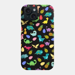 Pineapple and Dinosaur Face Mask, Dinosaur Face Mask, Pineapple Face Mask. Phone Case