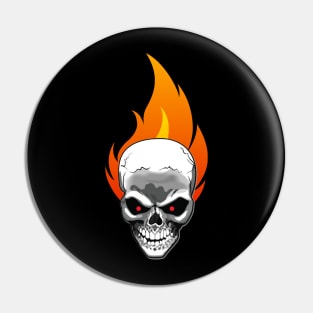 Burning Skull - Burning Man Pin