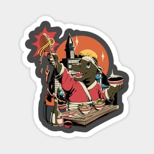 Godzilla Cooking Ramen Magnet