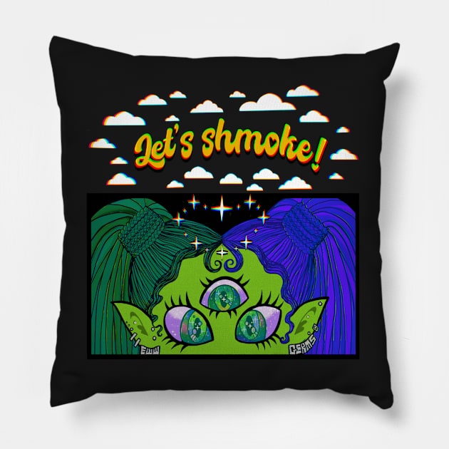 Lets shmoke anime Pillow by EwwGerms