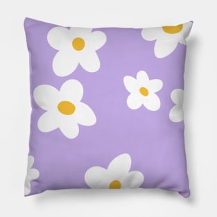 Retro floral print with chamomile Pillow