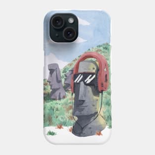 Chilling Moai Phone Case