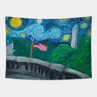 Starry Night on the Portico Tapestry