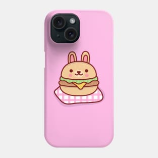 Bunny hamburger Phone Case