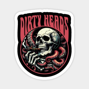 Dirty Heads - Smoking Skull Magnet