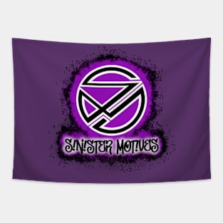 Sinister Motives logo Tapestry
