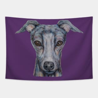 cute little greyhound dog Tapestry