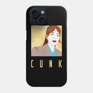 Cunk on a T-Shirt - pop art portrait of Philomena Cunk Phone Case