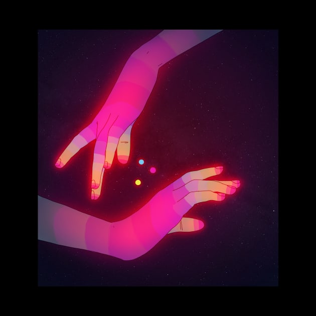 Psychedelic Energy Hands #3 (GIF) by PHAZED