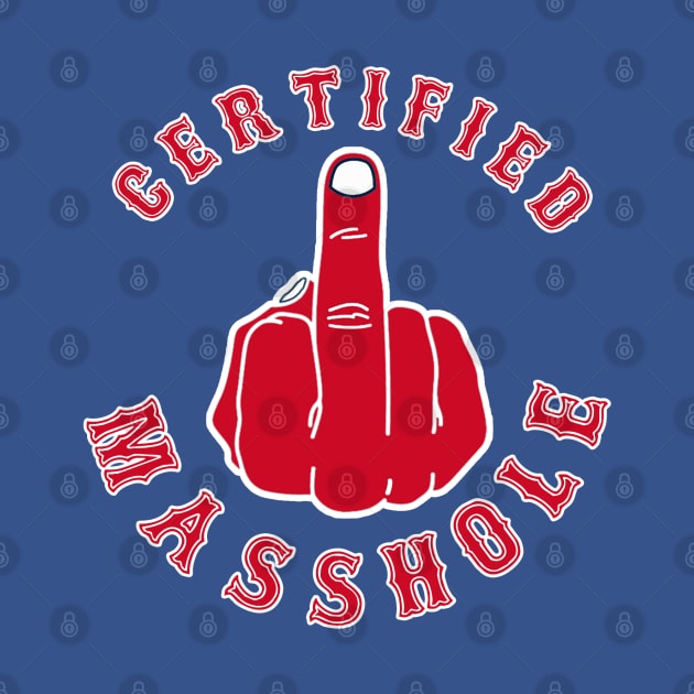 Certified Masshole by  The best hard hat stickers 